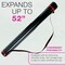 Poster Tube - Telescoping Adjustable 30-1/4" to 52" - Durable 4" Diameter Storage Tube - Art Poster Carrier Holder & Blueprint Storage Drafting Tube Travel & Protection